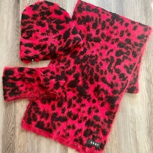 DKNY Scarf, Beanie & Headwrap/warmer Set